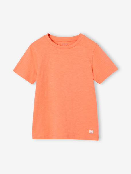 T-shirt garçon personnalisable manches courtes aubergine+blanc+BLEU+jaune pâle+mangue+sauge 27 - vertbaudet enfant 
