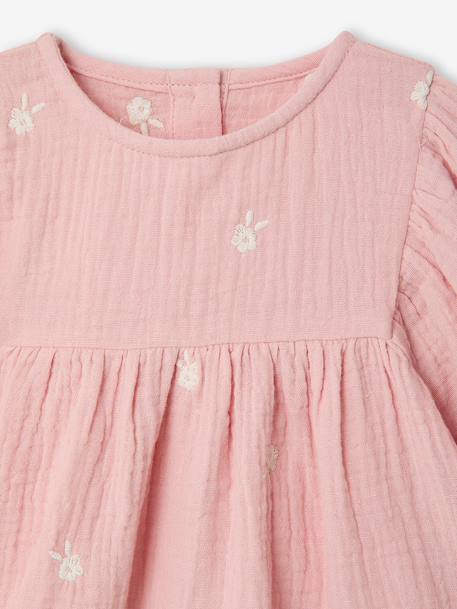Ensemble bébé blouse et foulard rose 6 - vertbaudet enfant 
