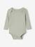 Lot 3 bodies bébé manches longue vert sauge 4 - vertbaudet enfant 