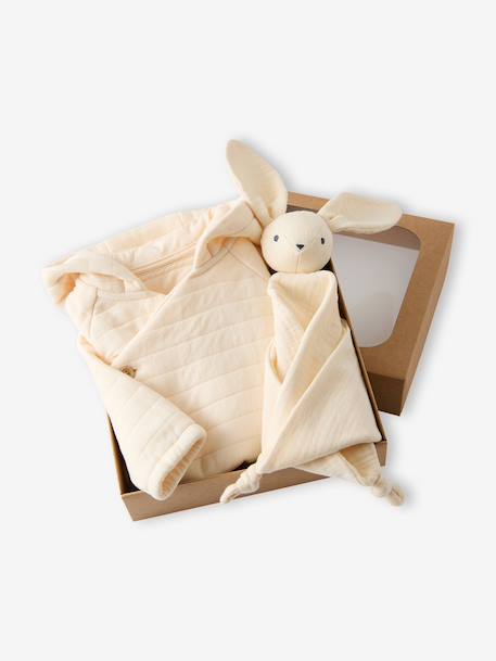 Coffret bébé veste et doudou lapin vanille 4 - vertbaudet enfant 