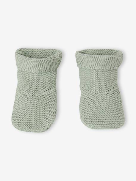 Ensemble bébé garçon tricot 3 pièces vert sauge 4 - vertbaudet enfant 