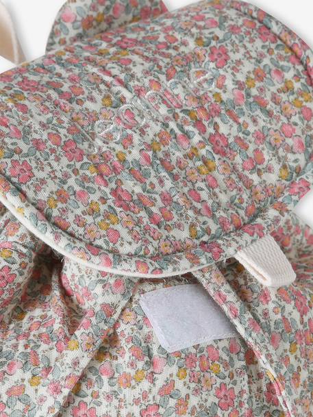 Sac à dos personnalisable en gaze de coton animation oreilles bleu nuit+léopard+multicolore+rose poudré+vert sauge 12 - vertbaudet enfant 