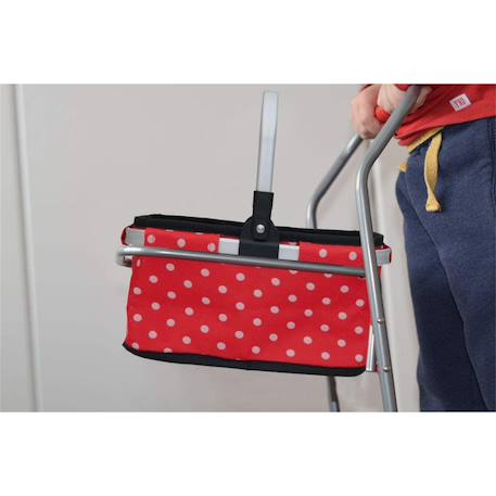 Chariot en métal avec panier de transport avec 40 miniatures Rouge 3 - vertbaudet enfant 