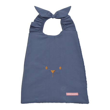 Bavoir élastiqué coton bio Bleu marine 1 - vertbaudet enfant 