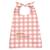 Bavoir élastiqué coton bio Vichy bois de rose 1 - vertbaudet enfant 