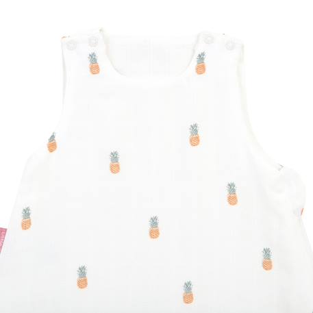 Gigoteuse été gaze de coton bio Ananas+Baleine+Citrons+Colibri+Fleurs roses+Forêt 3 - vertbaudet enfant 