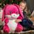Peluche cutydoos lapin  80 cm ruby rose framboise Rose 3 - vertbaudet enfant 