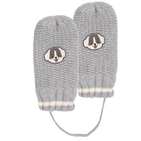 Gants ultra doux, doublées fausse fourrure Gris 1 - vertbaudet enfant 