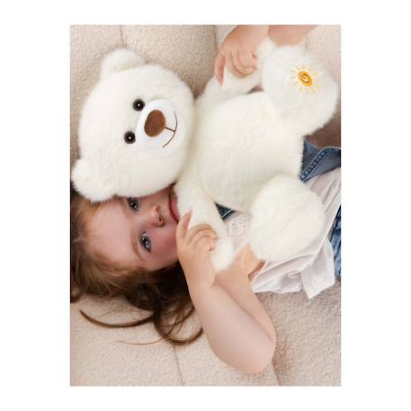 Peluche veilleuse glowy, mon ourson lumineux beige – 24 cm Blanc 4 - vertbaudet enfant 