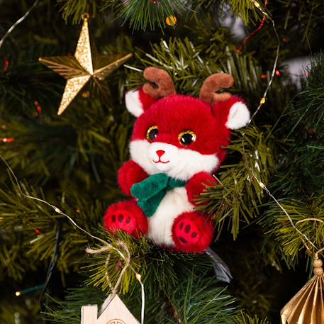 Peluche renne Nico 13 cm Rouge 3 - vertbaudet enfant 