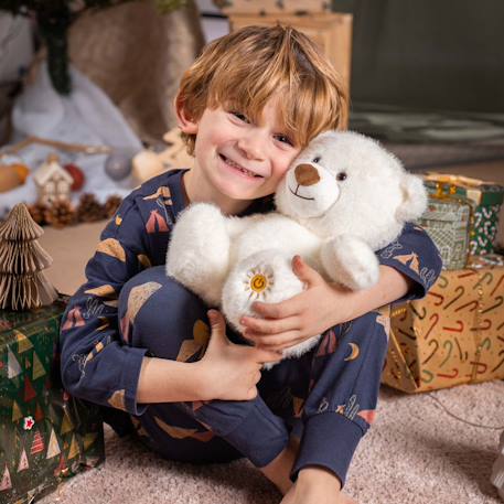 Peluche veilleuse glowy, mon ourson lumineux beige – 24 cm Blanc 5 - vertbaudet enfant 