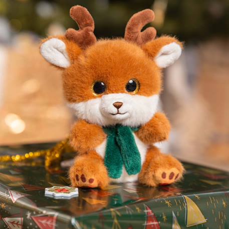 Peluche renne Ginger 13 cm Vert 3 - vertbaudet enfant 