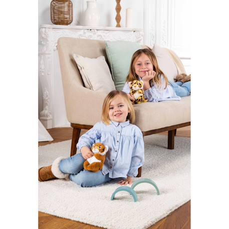 Peluche défis nature protect - guépard - 15 cm Collaboration Bioviva Beige 5 - vertbaudet enfant 
