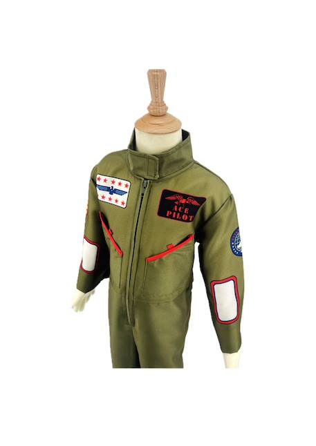 Déguisement pilote - fighter pilot Vert kaki 5 - vertbaudet enfant 