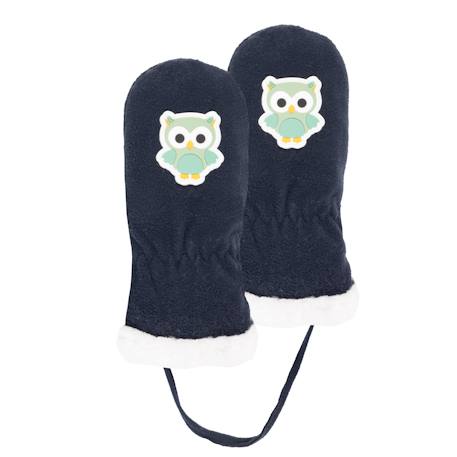 Moufle ultra doux, doublées fausse fourrure Marine 1 - vertbaudet enfant 