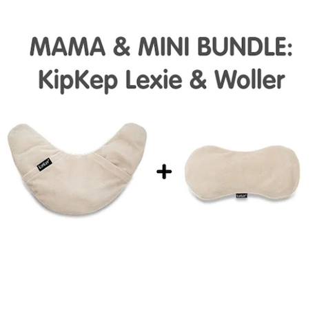 Duo bouillotte sèche déhoussable graines de lin maman et bébé - teddy sand Beige 2 - vertbaudet enfant 