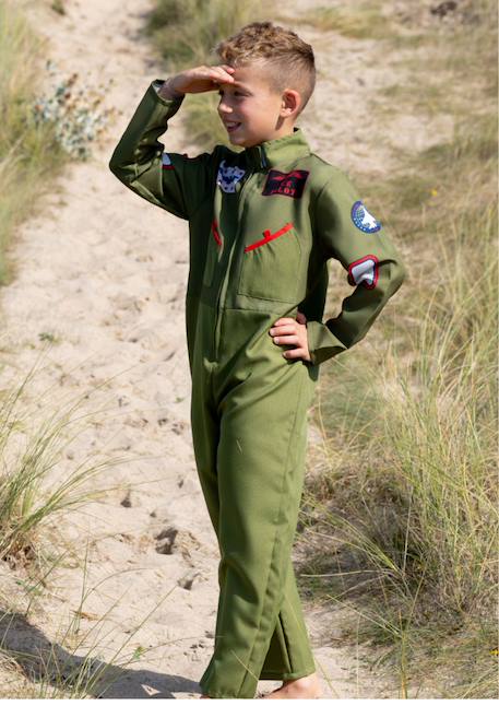 Déguisement pilote - fighter pilot Vert kaki 3 - vertbaudet enfant 