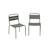 Lot de 2 chaises en métal pour enfant Anthracite+Jaune+Kaki 14 - vertbaudet enfant 