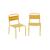 Lot de 2 chaises en métal pour enfant Anthracite+Jaune+Kaki 8 - vertbaudet enfant 