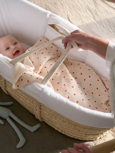 Couffin en fibres naturelles naturel 1 - vertbaudet enfant 