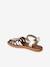 Sandales scratchées cuir enfant écru+or 11 - vertbaudet enfant 