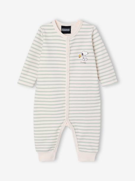 Pyjama dors-bien Snoopy rayé vert 1 - vertbaudet enfant 