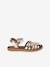 Sandales scratchées cuir enfant écru+or 10 - vertbaudet enfant 