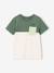 T-shirt garçon coloblock manches courtes ardoise+menthe+orange+vert anglais 22 - vertbaudet enfant 