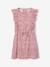 Robe fille imprimée manches volantées blanc imprimé+rose pâle+vert émeraude 4 - vertbaudet enfant 