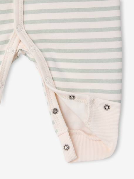 Pyjama dors-bien Snoopy rayé vert 4 - vertbaudet enfant 