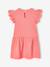 Robe fille gaze de coton manches courtes brodées corail+jaune 4 - vertbaudet enfant 