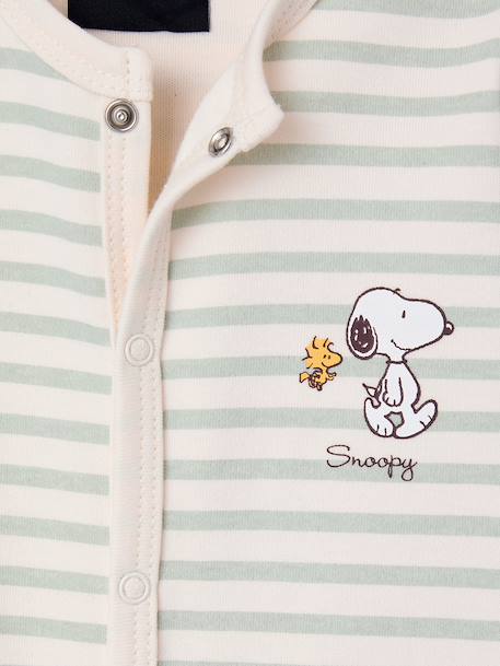 Pyjama dors-bien Snoopy rayé vert 3 - vertbaudet enfant 
