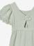 Combinaison fille en gaze de coton avec broderie blush+vert sauge 11 - vertbaudet enfant 