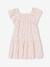 Robe fille à smocks imprimée fleurs rose poudré+vanille 6 - vertbaudet enfant 