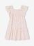 Robe fille à smocks imprimée fleurs rose poudré+vanille 5 - vertbaudet enfant 