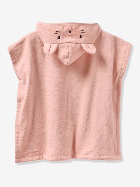 Poncho de bain bébé avec coton recyclé personnalisable Animal beige+ocre+olive+rose pâle 25 - vertbaudet enfant 