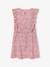 Robe fille imprimée manches volantées blanc imprimé+rose pâle+vert émeraude 5 - vertbaudet enfant 