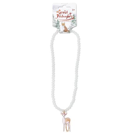 Collier en perles faon de la forêt Blanc 5 - vertbaudet enfant 