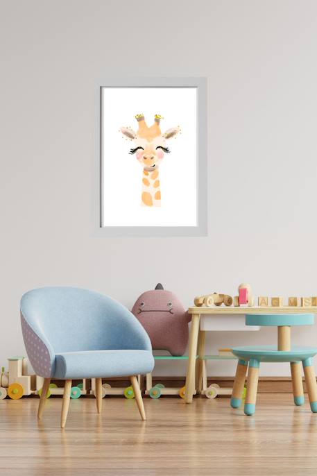 Cadre mural enfant girafe Multi coloured 2 - vertbaudet enfant 