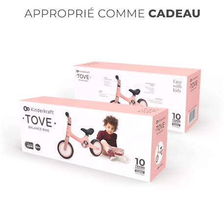 Vélo d'équilibre léger pour enfants, draisienne, selle et roues réglables Beige+Menthe+Rosa 15 - vertbaudet enfant 