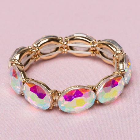 Bracelet à pierres scintillantes Or 4 - vertbaudet enfant 