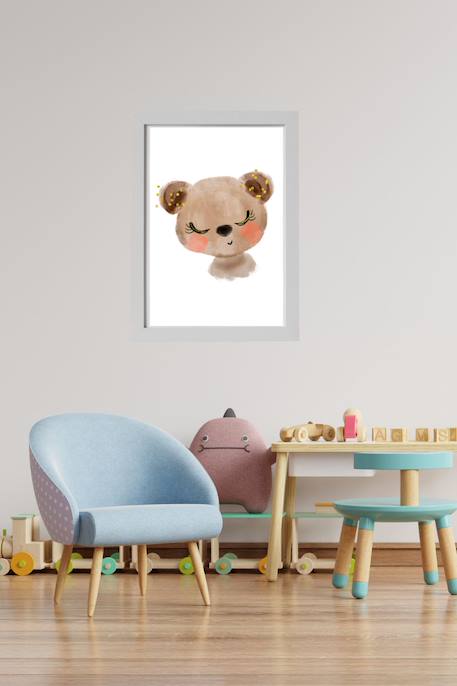 Cadre mural enfant ours Multi coloured 2 - vertbaudet enfant 
