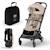 Poussette compacte et facile à plier pour voyages et déplacements Beige+Noir 1 - vertbaudet enfant 