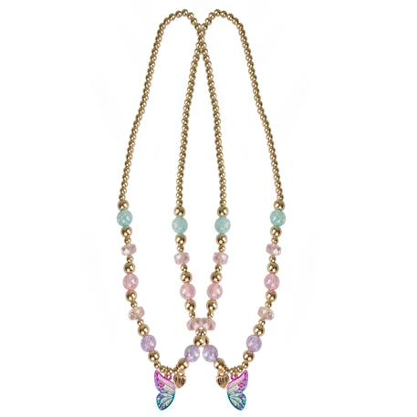 Collier d'amitié vœux de papillon bff – lot de 2 pièces Rose 1 - vertbaudet enfant 