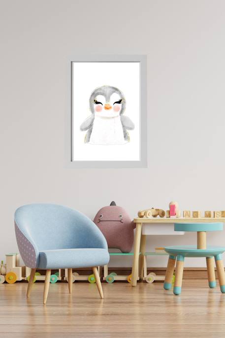 Cadre mural enfant pingouin Multi coloured 2 - vertbaudet enfant 