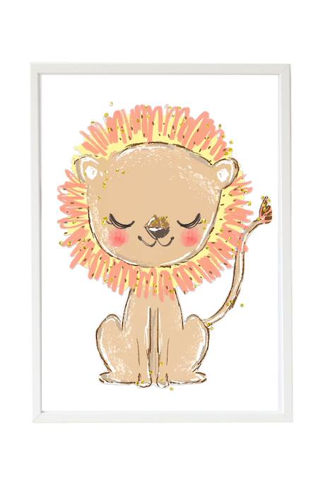 Cadre mural enfant lion Multi coloured 1 - vertbaudet enfant 
