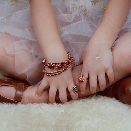 Set de 3 bracelets rubis rouge Rouge 2 - vertbaudet enfant 