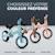 Vélo d'équilibre léger pour enfants, draisienne, selle et roues réglables Beige+Menthe 11 - vertbaudet enfant 
