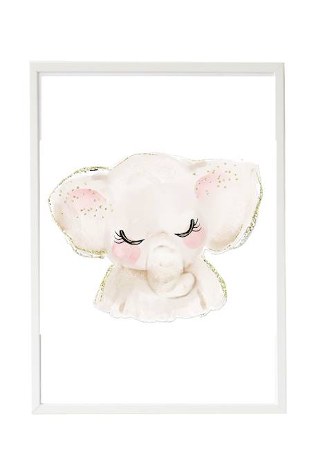 Cadre mural enfant éléphant Multi coloured 1 - vertbaudet enfant 