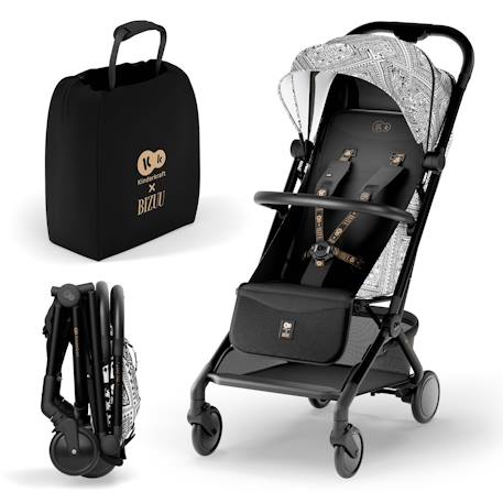 Poussette Cabine Kinderkraft PILOT 2 avec Pliage à Une Main, Position Allongée, Harnais Magnétique et UPF50+ Noir 1 - vertbaudet enfant 